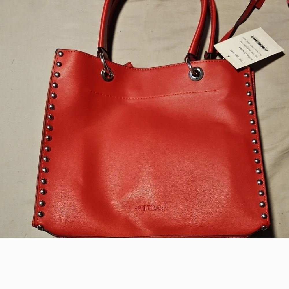 Andrea Red Drawstring Bag